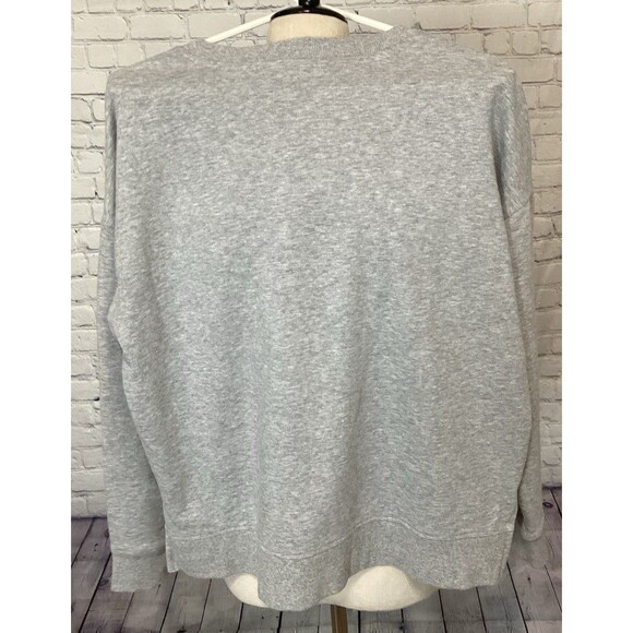 Calvin Klein Sweatshirt Women's Size M Color Gray Graphic Sweatshirt - Picture 2 of 8